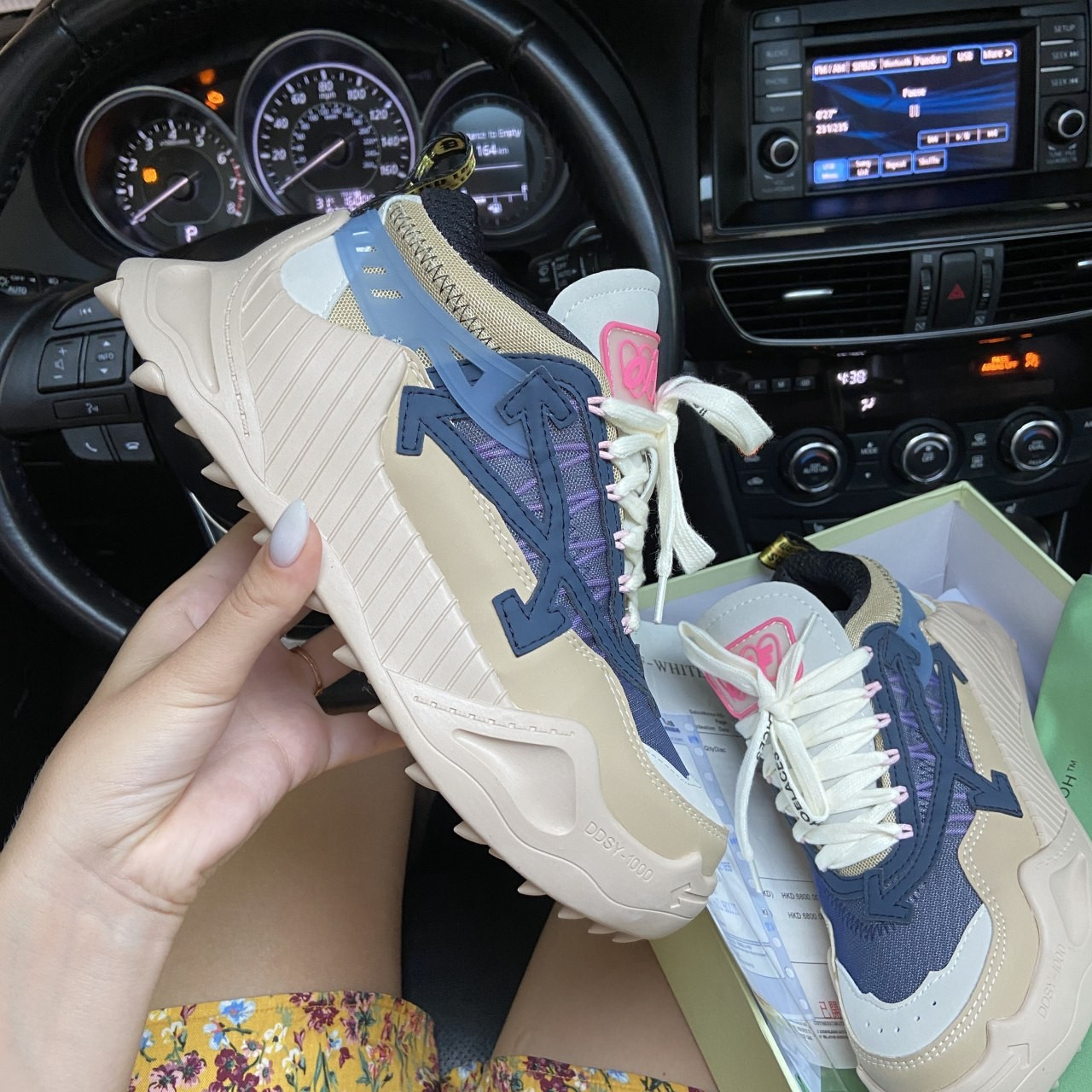 

Кроссовки Off-White ODSY - 1000 Beige Blue 37, Разноцвет