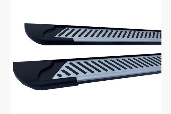 

Боковые пороги Ford Connect 2002-2006 Line (2 шт., алюминий) Макси база