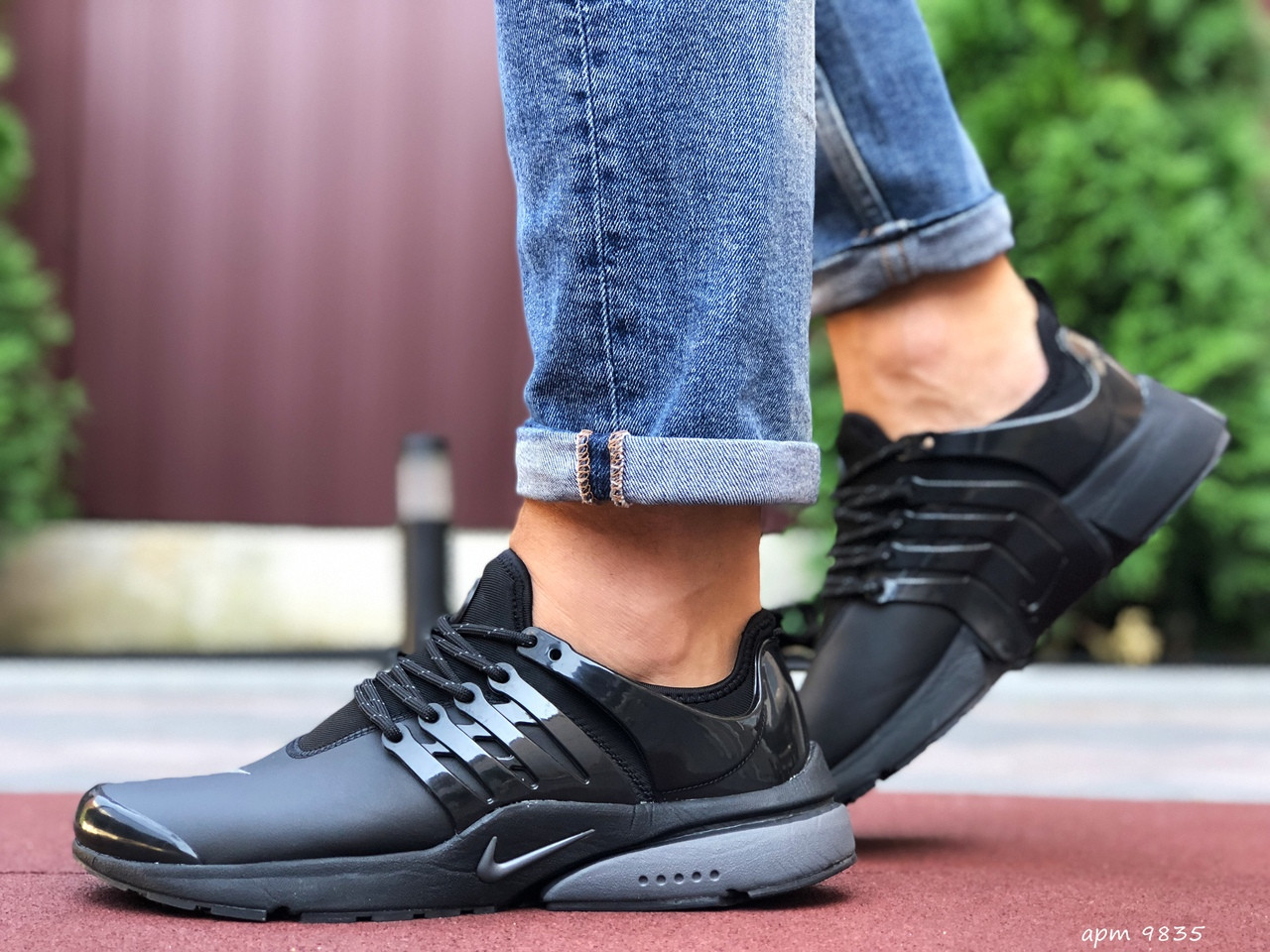 

Кроссовки мужские Nike Air Presto черные, Найк Аир Престо, натуральная кожа, код SD-9835, Черный