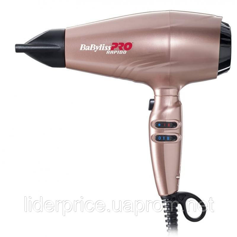 

Фен ручной Babyliss Rapido BAB7000IRGE Gold Rose