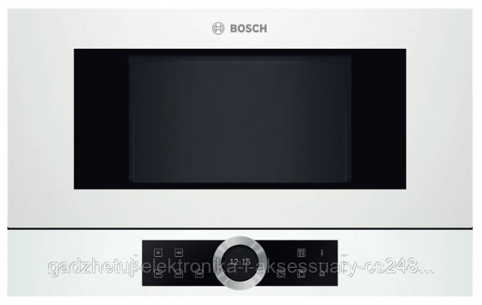 

Встраиваемая микроволновая печь Bosch BFL634GW1 - 21л./900Ватт/TFT дисплей/белый