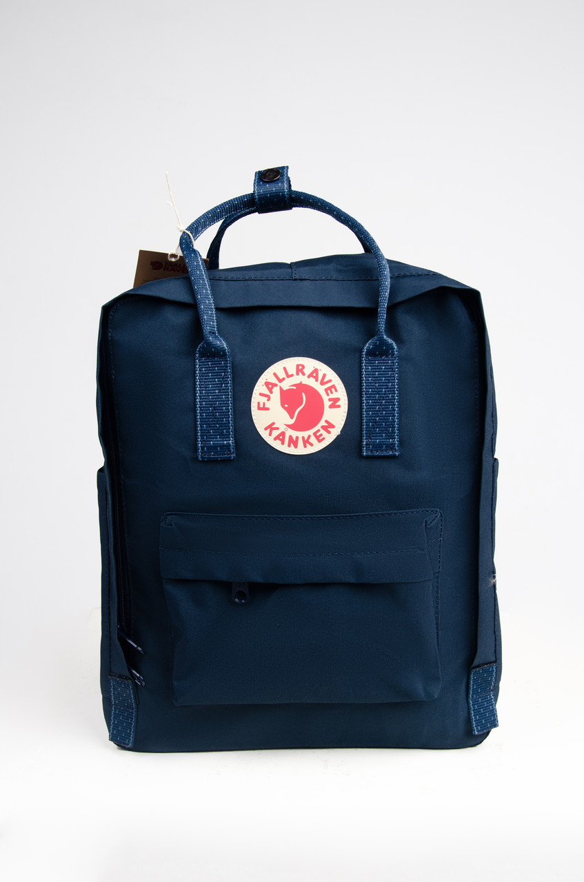 

Рюкзак Fjallraven Kanken Classic Rainbow 16 л с полосатыми ручками Синий (FK16-41)