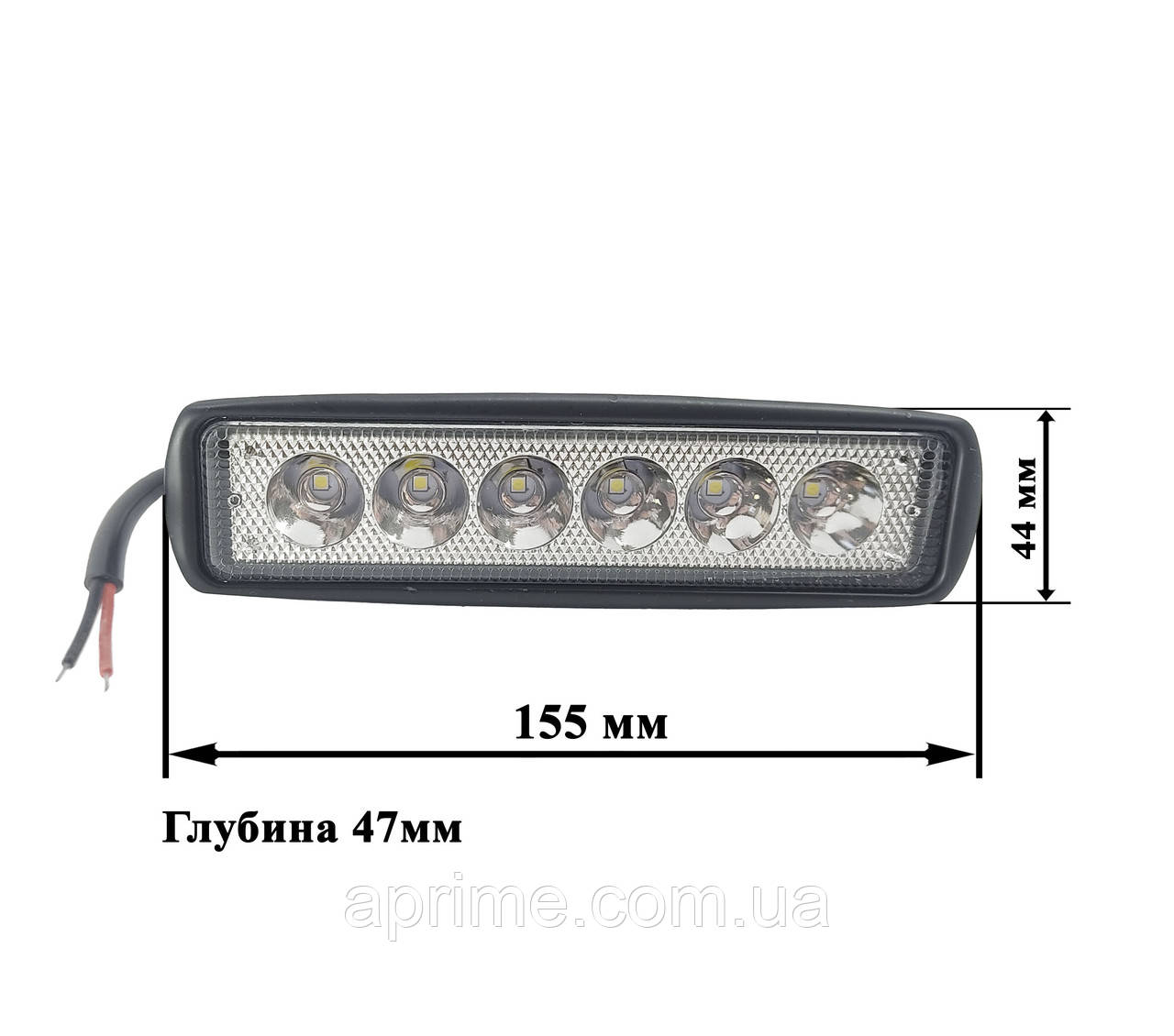 

LED фара ДАЛЬНЕГО света. Светодиодная фара на 6 диодов. JP-YZ-18W. Пр-во Корея, Белый