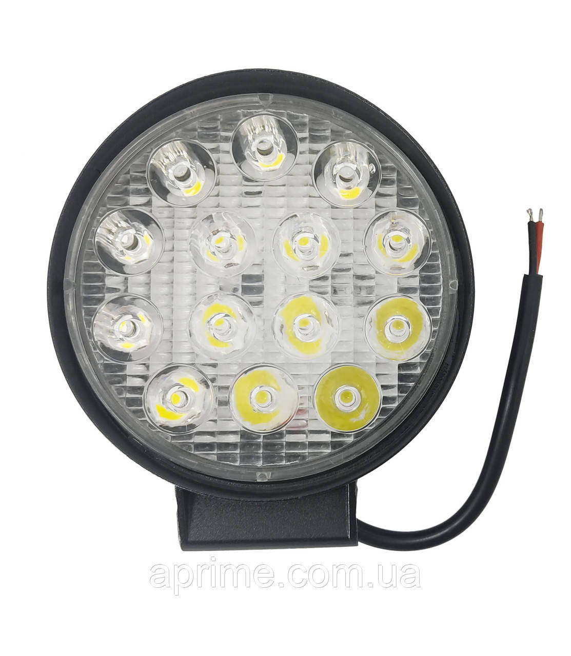 

LED фара ДАЛЬНЕГО света 14 диодов. С Гарантией! Светодиодная круглая фара. 27T-42W/25/S. Пр-во Корея, Белый