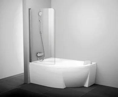 

Штора для ванны Ravak CVSK1 ROSA 160/170 L/R Белый TRANSPARENT