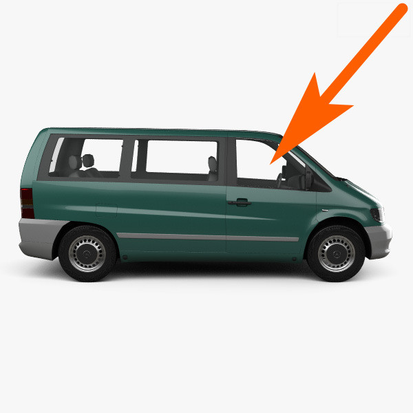 

Боковое стекло правое опускное Mercedes Vito/Viano (1996-2003)
