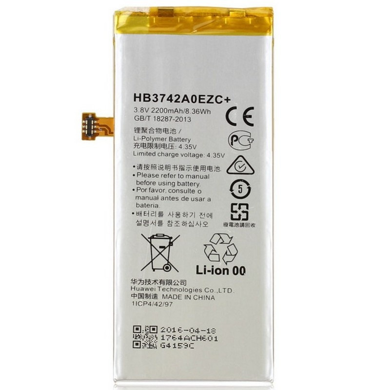 

Аккумулятор HB3742AOEBC для Huawei P6, P6-U00, P6-C00, G6 G620, G621, G630 2000 mAh (04059)