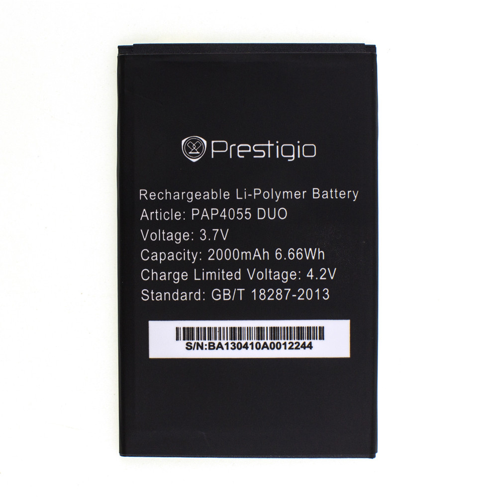 

Аккумулятор PAP4055 для Prestigio 4055 MultiPhone PAP Duo 2000 mAh (01880)