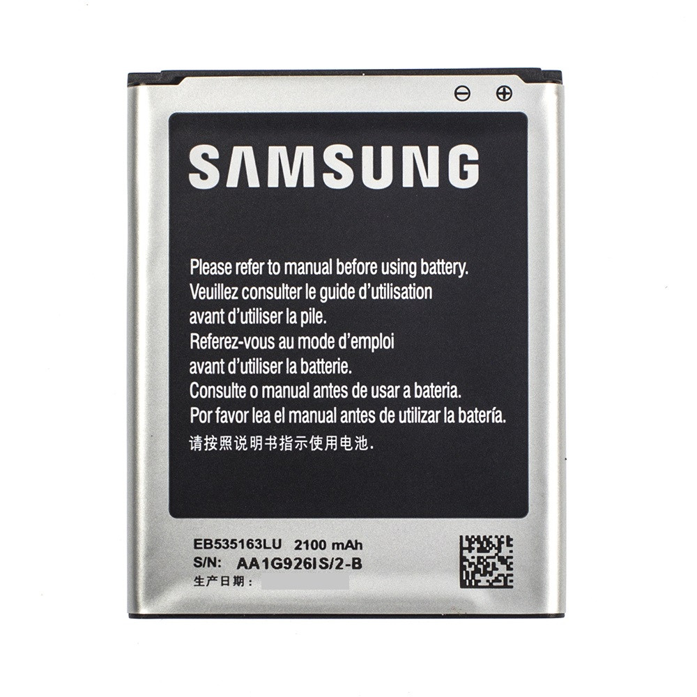 

Аккумулятор EB535163LU для Samsung Galaxy Grand i9080/i9082 Duos 2100 mAh (03655-3)