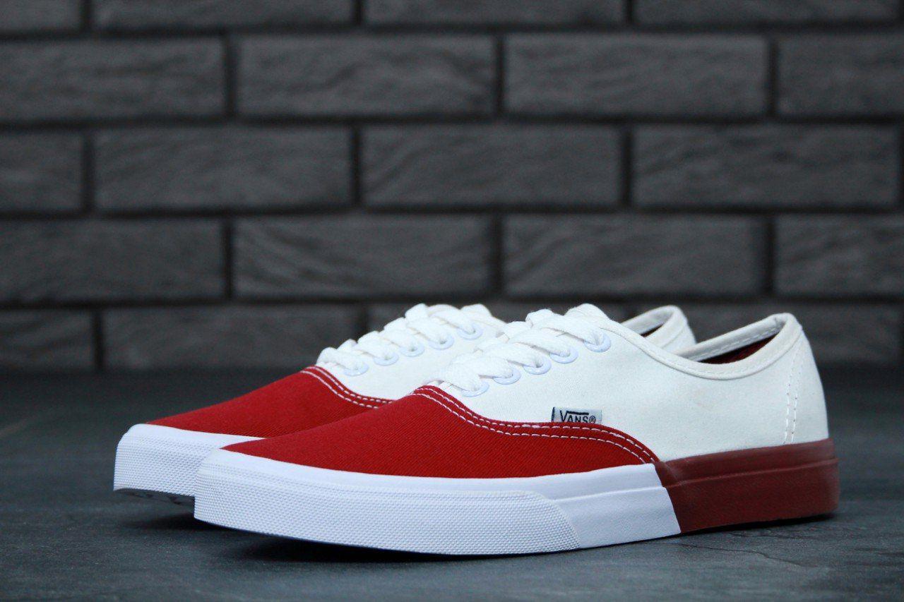 

Женские Кеды Vans 39, White - red