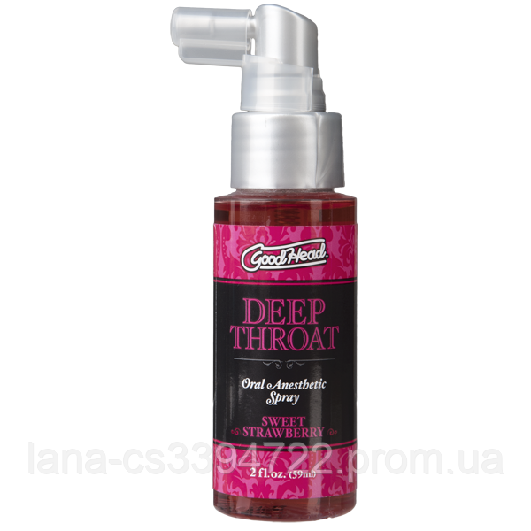 

Спрей для минета Doc Johnson GoodHead DeepThroat Spray – Sweet Strawberry 59 мл для глубокого минета