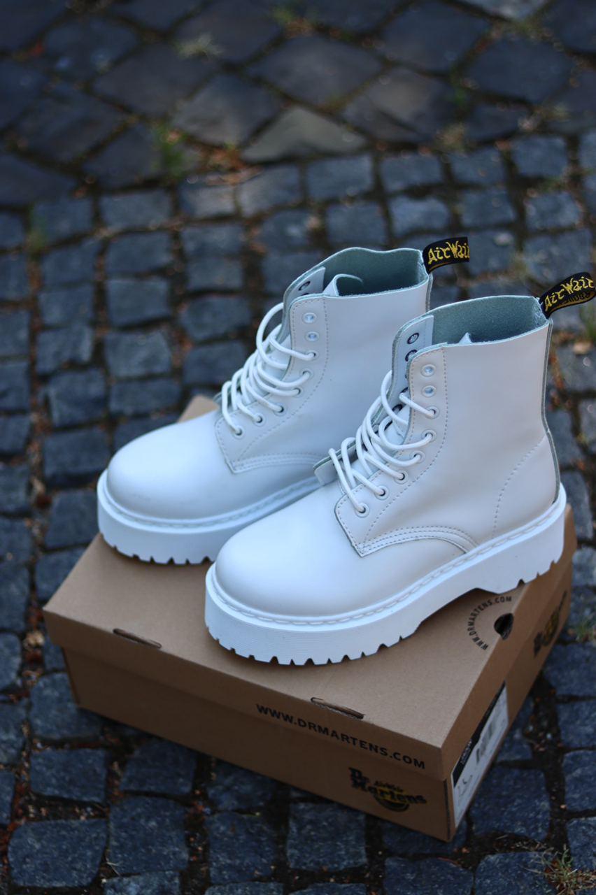 

Женские ботинки Dr. Martens Jadon Total White / Мартинс Джейдон Белые 37, Белый