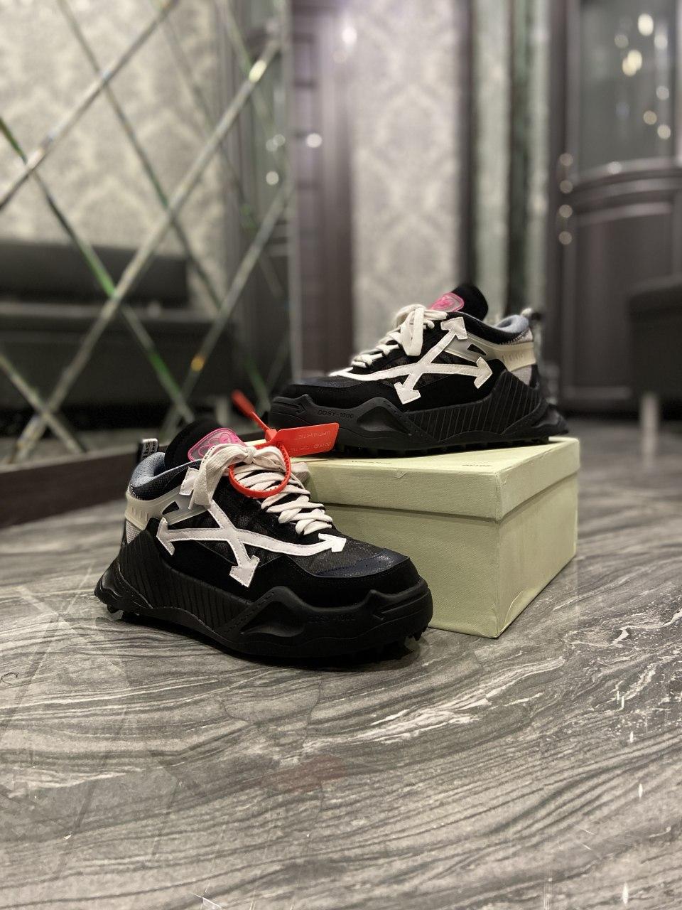 

Женские кроссовки OFF-White ODSY-1000 Black / ОФФ Вайт Одси 1000 Черные, Черный