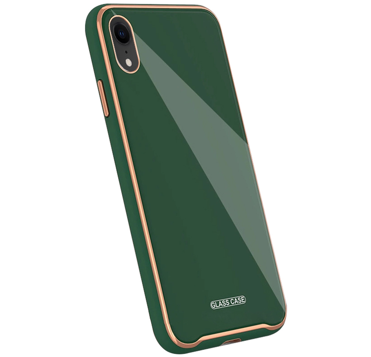 

Чехол-накладка TPU+Glass Venezia для iPhone Xr Dark Green