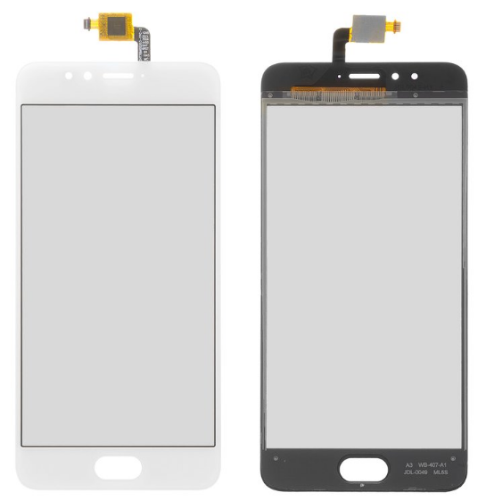 Сенсорний екран для смартфону Meizu M5s, тачскрін білий