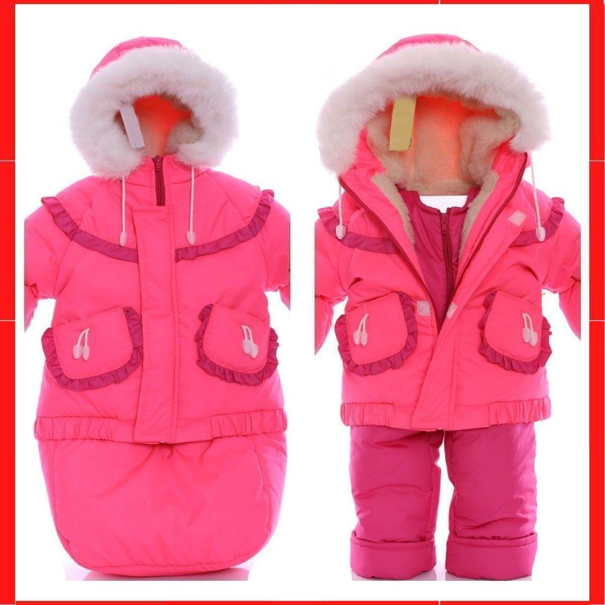 

Зимний детский костюм-тройка (конверт+курточка+полукомбинезон) Детские зимние комбинезоны Комбинезон для детей