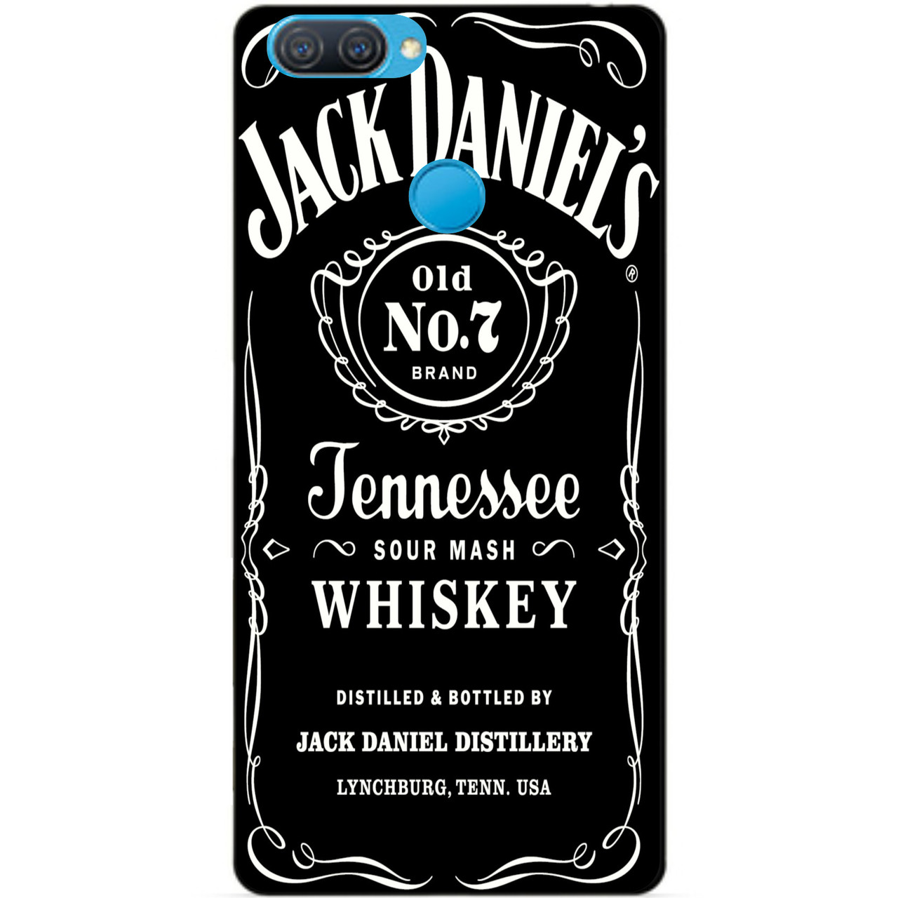 

Силиконовый бампер чехол для Oppo A12 A5s с рисунком Jack Daniels, Разные цвета