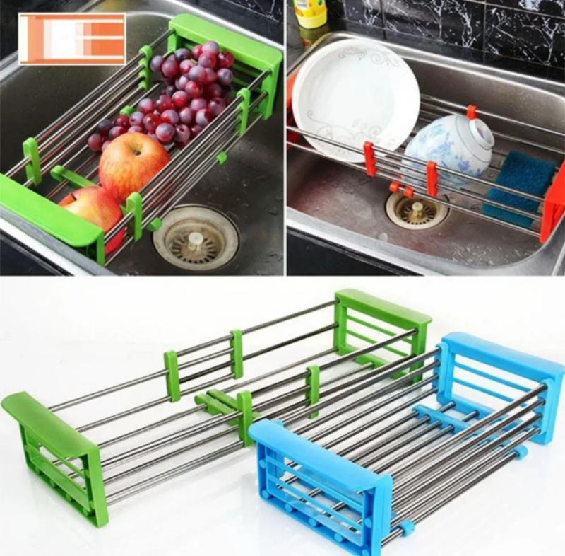 

Многофункциональная складная кухонная полка Kitchen Drain Shelf Rack от 33см до 48см