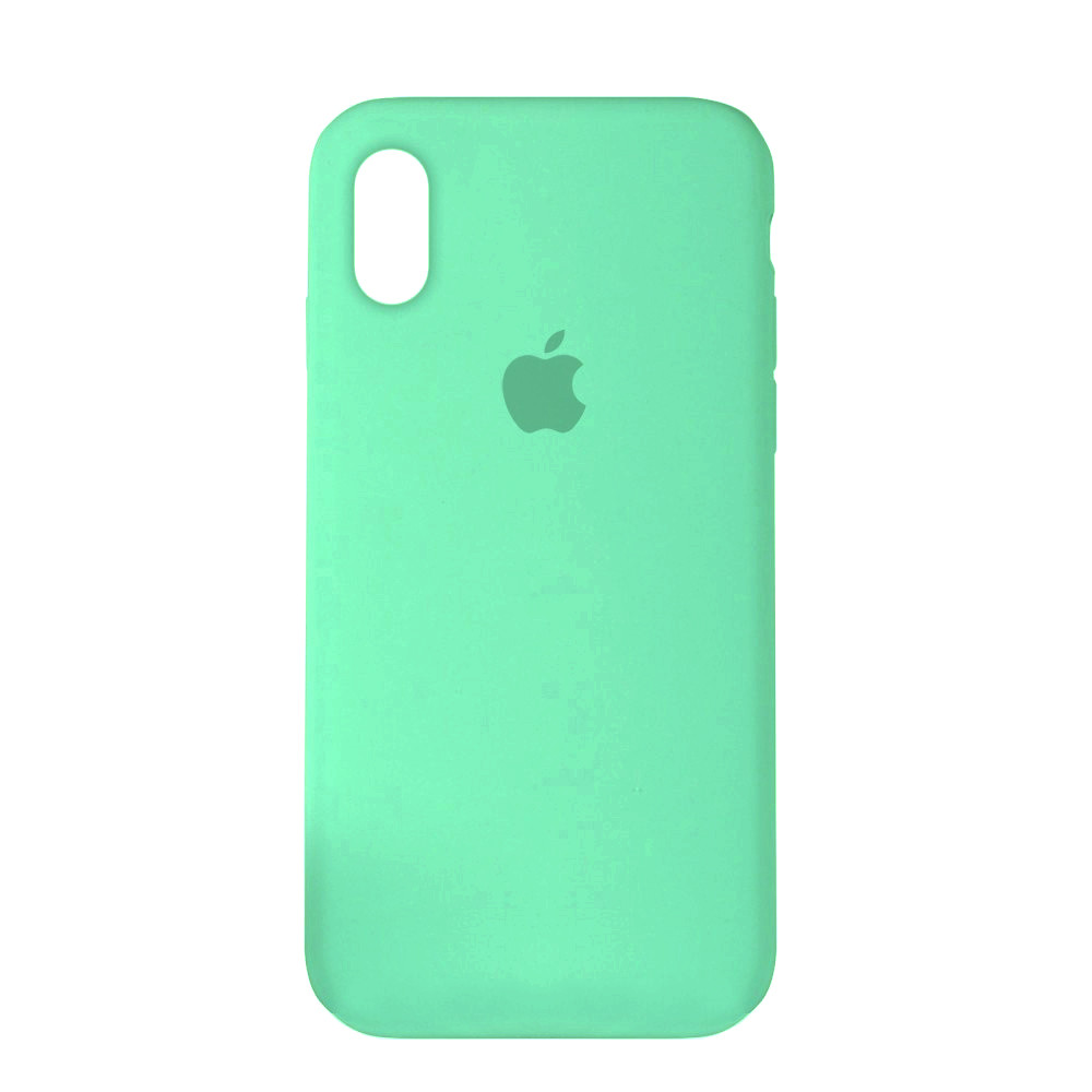 

Чехол Silicone Case Full Cover для iPhone X / XS Copy Ice Blue, Голубой