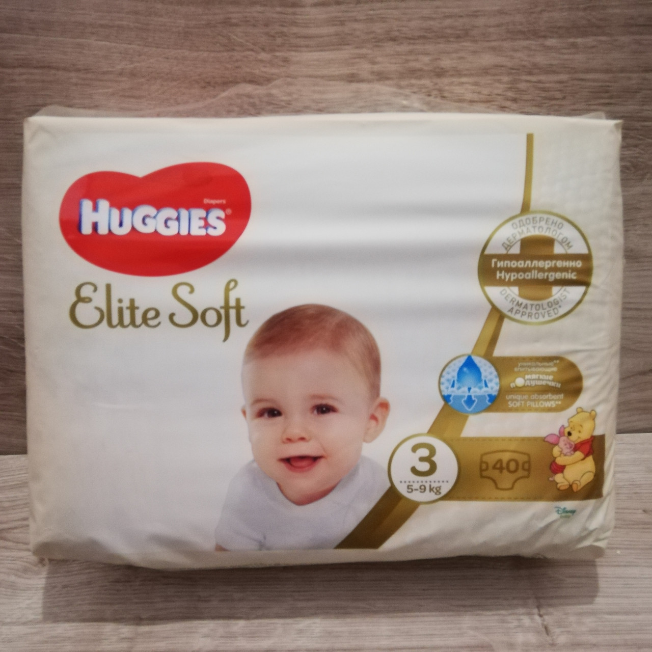 Підгузники Huggies Elite Soft 3 (5-9 кг), 40 шт, ціна 299.90 грн - Prom.ua  (ID#1249814502)