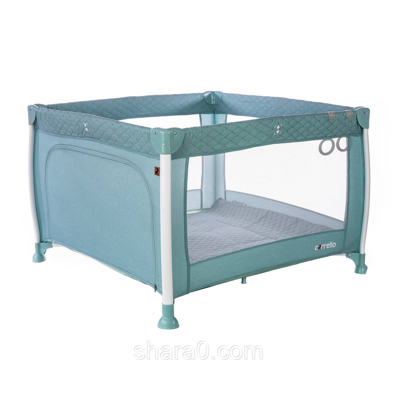 

Манеж квадратный CARRELLO Cubo CRL-11602 Mint Green детский, Серый