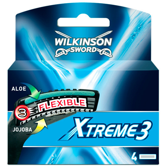 

Wilkinson Sword (Schick) Extreme 3, 4 шт W0038, Кассеты для станков