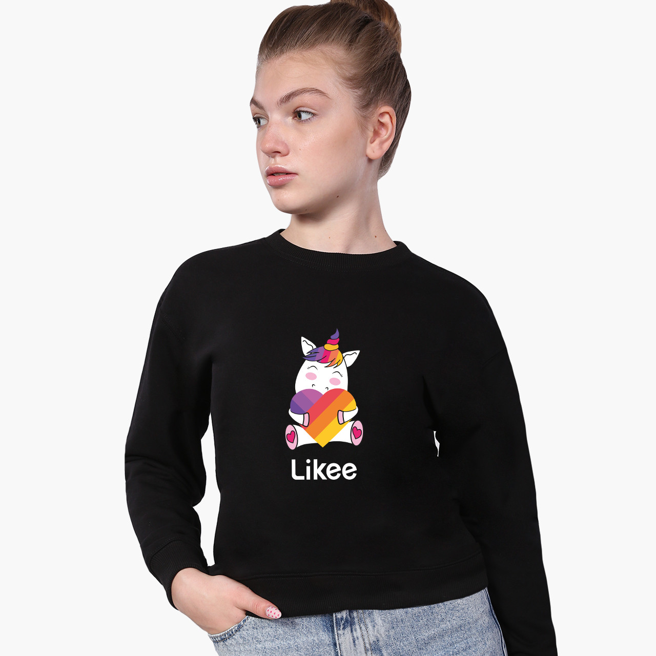 

Свитшот для девочки Лайк Единорог (Likee Unicorn) (9509-1037) Черный