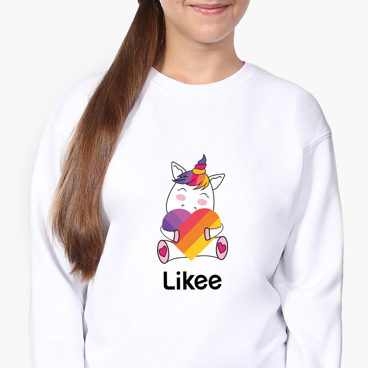 

Свитшот для девочки Лайк Единорог (Likee Unicorn) (9509-1037-8) Белый 146