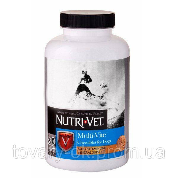 

Таблетки для собак Мульти-Вит комплекс витаминов и минералов Nutri-Vet Multi-Vite