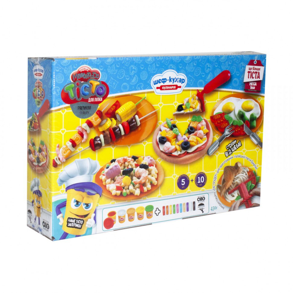 

Набор для лепки MASTER DO Шеф-Повар 15 цветов Danko Toys TMD-09-01U, Разноцветный
