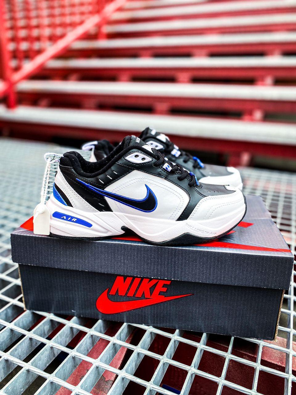 nike air monarch iv black red