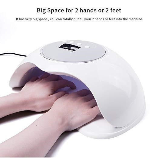 

UV+LED NAIL LAMP ДЛЯ МАНИКЮРА 72W ДЛЯ ДВУХ РУК, Белый