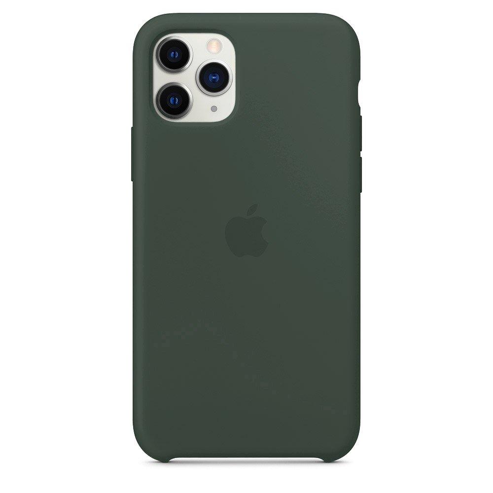 

Силиконовый чехол для iPhone 11 Pro Max зелёный Silicone Case Copy Forest Green, Зеленый