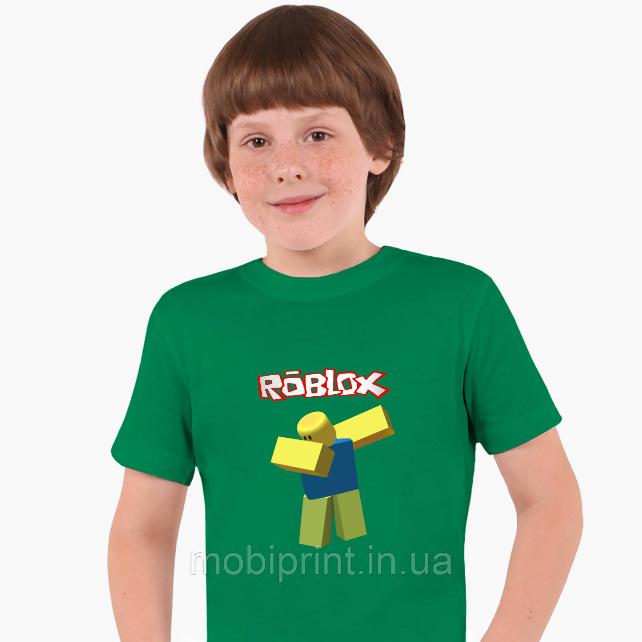 

Детская футболка для мальчиков Роблокс (Roblox) (25186-1707) Зеленый 164