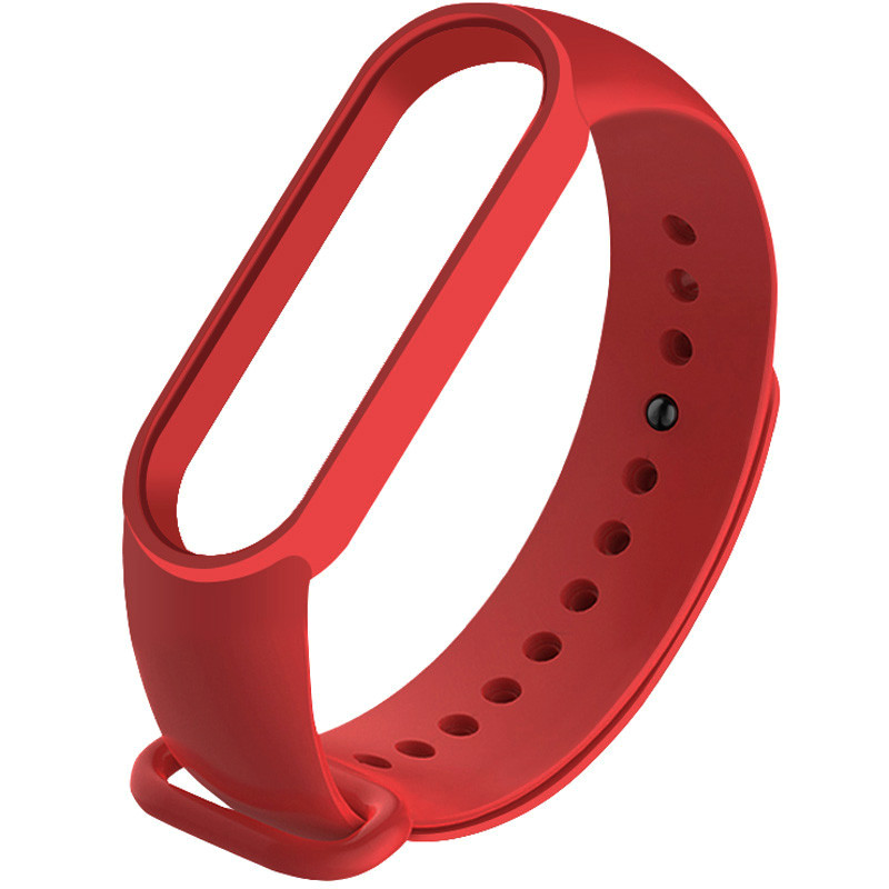 

Силиконовый ремешок для Xiaomi Mi Band 5 Красный / Dark Red