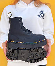 Черевики жіночі Dr. Martens Molly Iridescent Crackle Platform Boots чорні ((на стилі)), фото 2