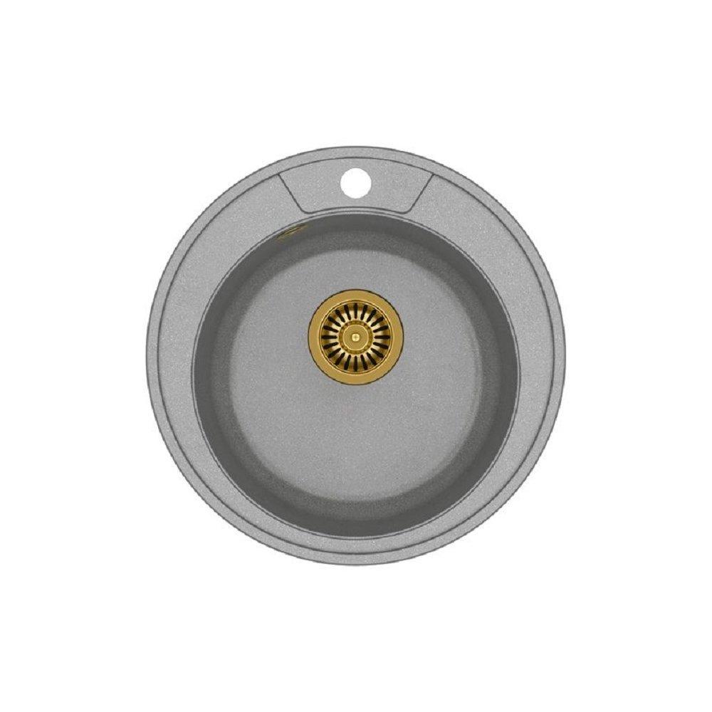 

Кухонная мойка QUADRON Danny 210 GraniteQ HB8301U5-G1 golden/gray metalik