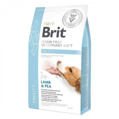 

Brit GF VetDiets Dog Obesity 2 kg при избыточном весе с ягнятиной, индейкой и горохом