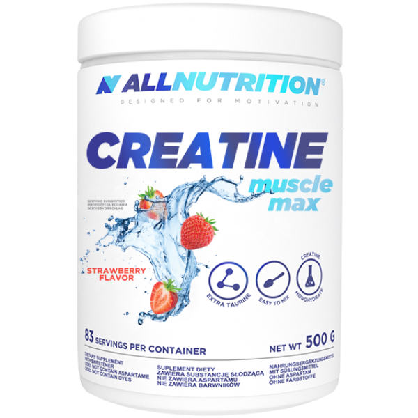 

Креатин моногидрат AllNutrition Creatine Muscle Max - 500g Strawberry алл нутришн