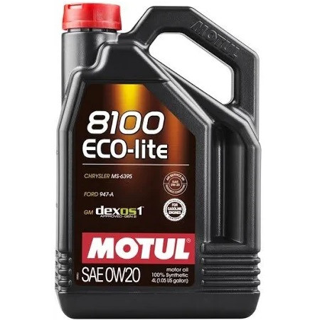 

Масло моторное 100% синтетическое д/авто MOTUL 8100 Eco-lite SAE 0W20 5л. 108536/841151