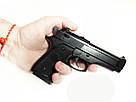 Детский Пистолет металлический на пульках ZM 21 (Beretta 92), фото 4