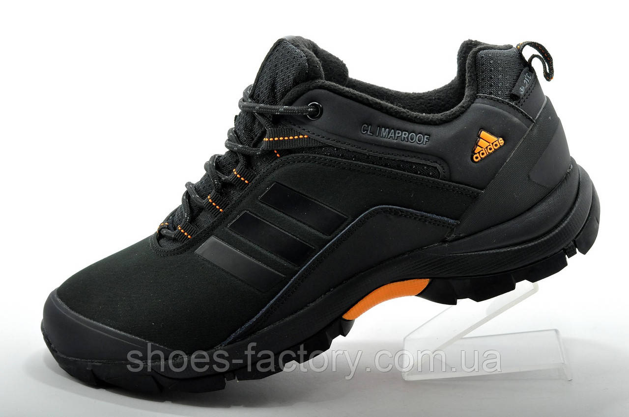 Термо Кроссовки в стиле Adidas Climaproof Black Orange