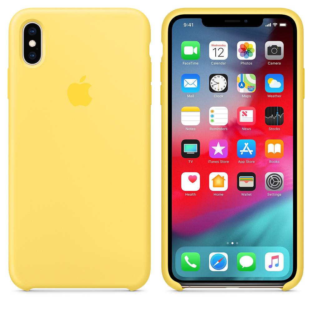 

Чехол бампер силиконовый Apple iPhone XR Айфон ХР цвет канареечно-желтый (canary yellow)