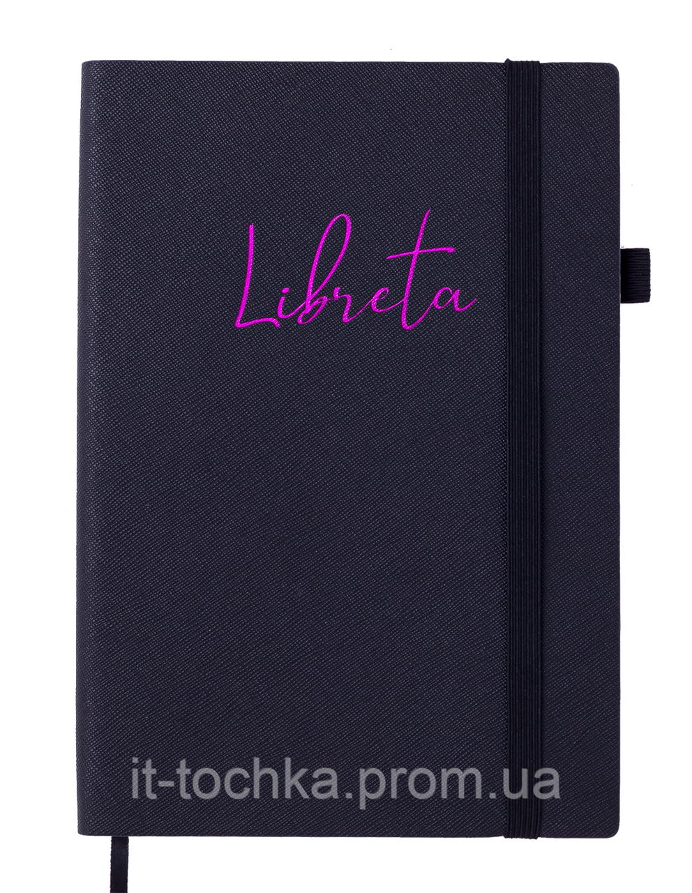 

Блокнот деловой libreta, А5, 96 л., клетка, черный, иск.кожа bm.295117-01