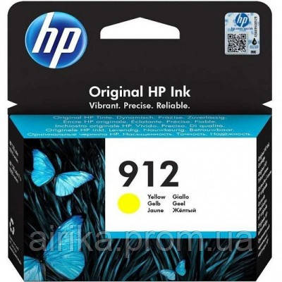 

Картридж HP для Officejet Pro 8023, HP 912 Yellow (3YL79AE)