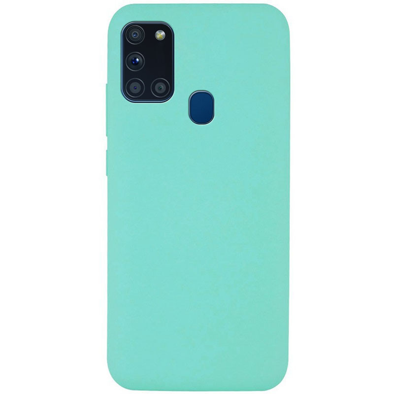 

Чехол Silicone Cover Full without Logo (A) для Samsung Galaxy A21s, Бирюзовый / ocean blue