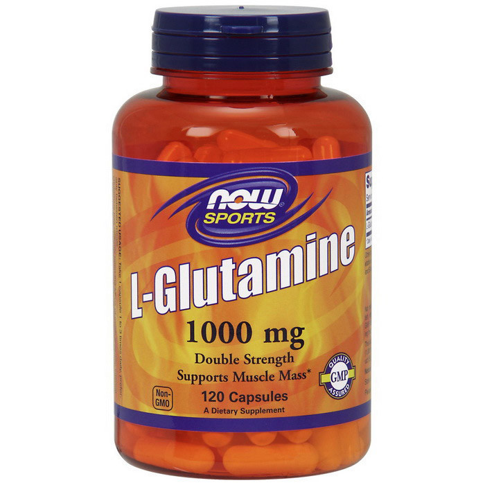 

Глютамин Now Foods L-Glutamine 1000 mg (120 капс) нау фудс