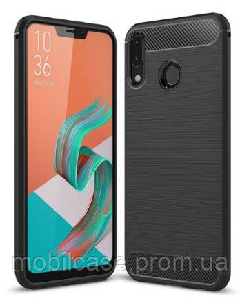 

Бампер для Asus Zenfone 5z (ZS620KL) Carbon ( ), Черный