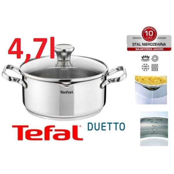 

Кастрюля TEFAL DUETTO 24 см