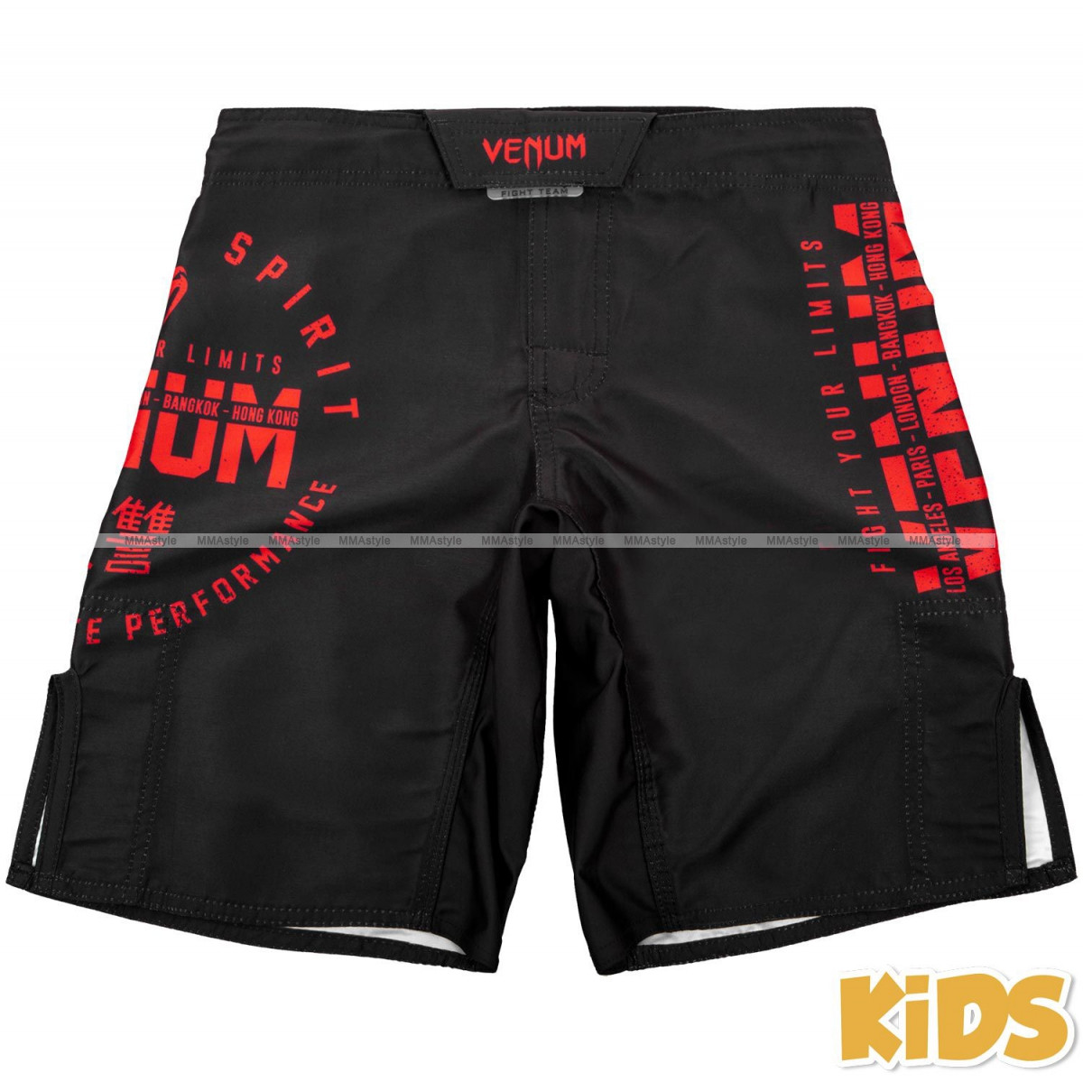 

Детские шорты Venum Signature Fightshorts Black Red YM (10-11 лет), Черный/красный